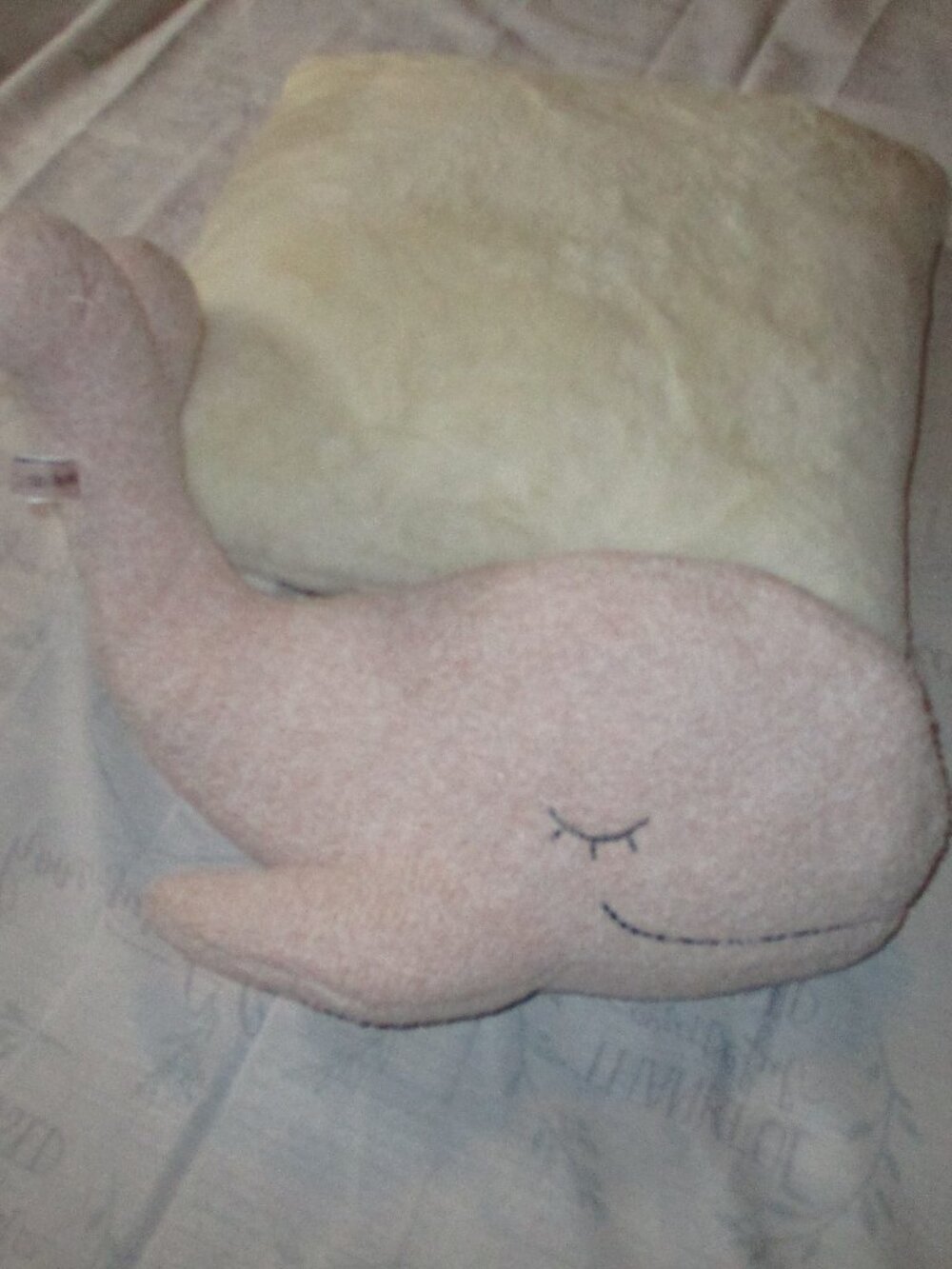 BAREFOOT DREAMS Pastel Pink CozyChic Whale Buddie' Plush